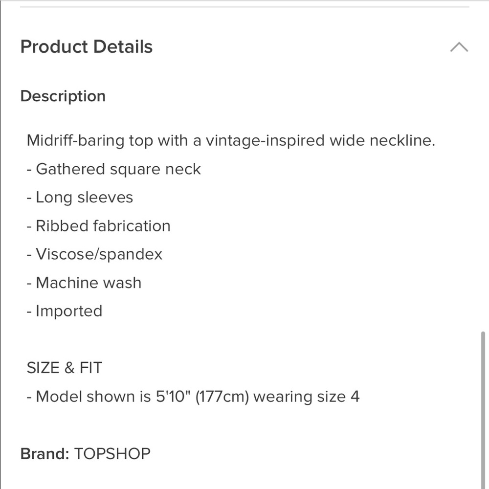 Topshop Crop Top - Picture 4 of 4